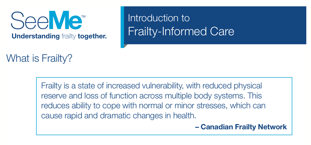 SeeMee Infographic on Frailty