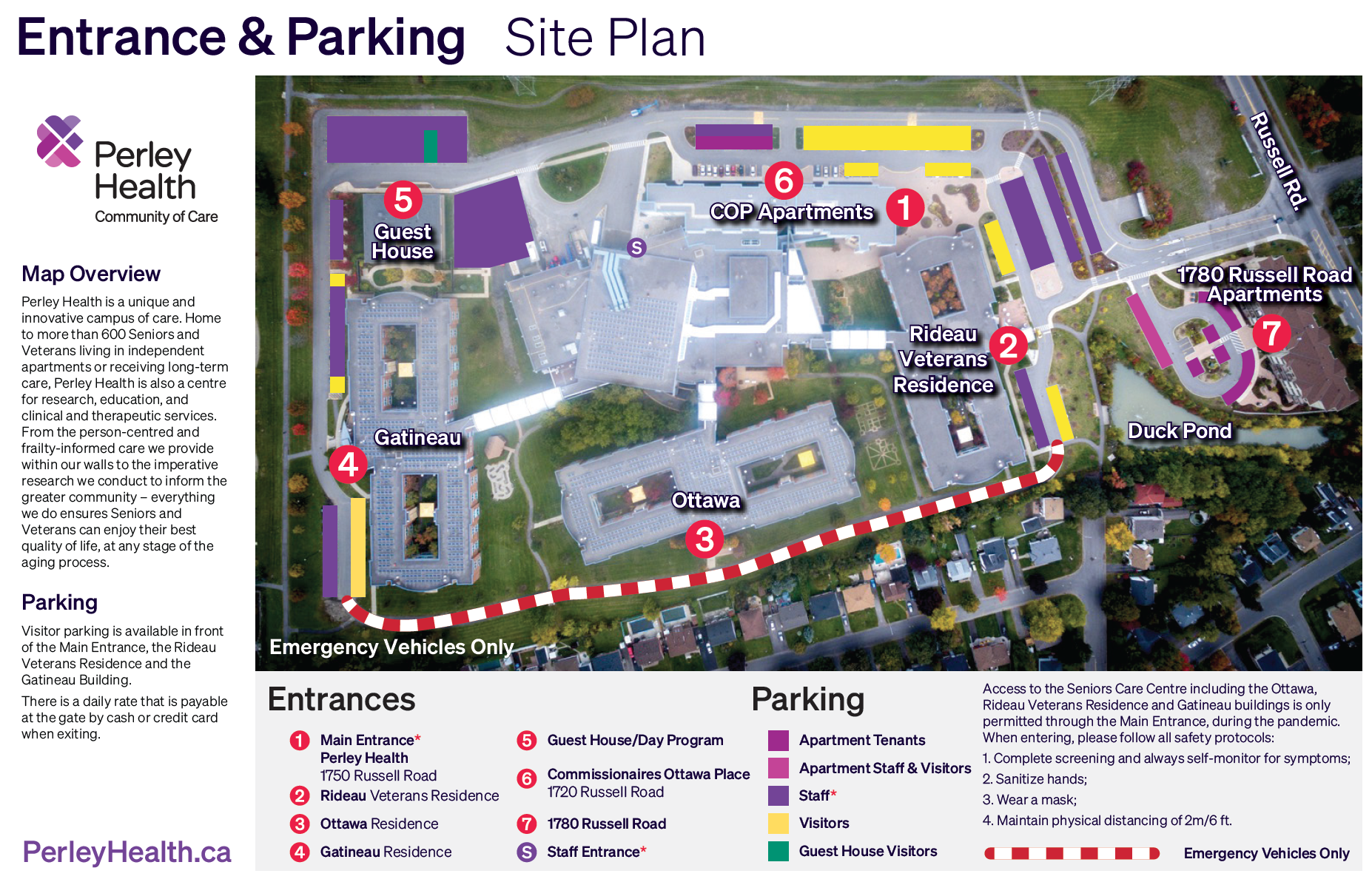 Perley Health Parking Map Preview