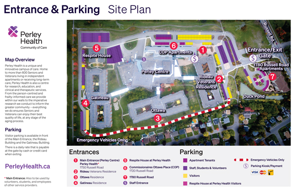 Perley Health Parking Map Preview