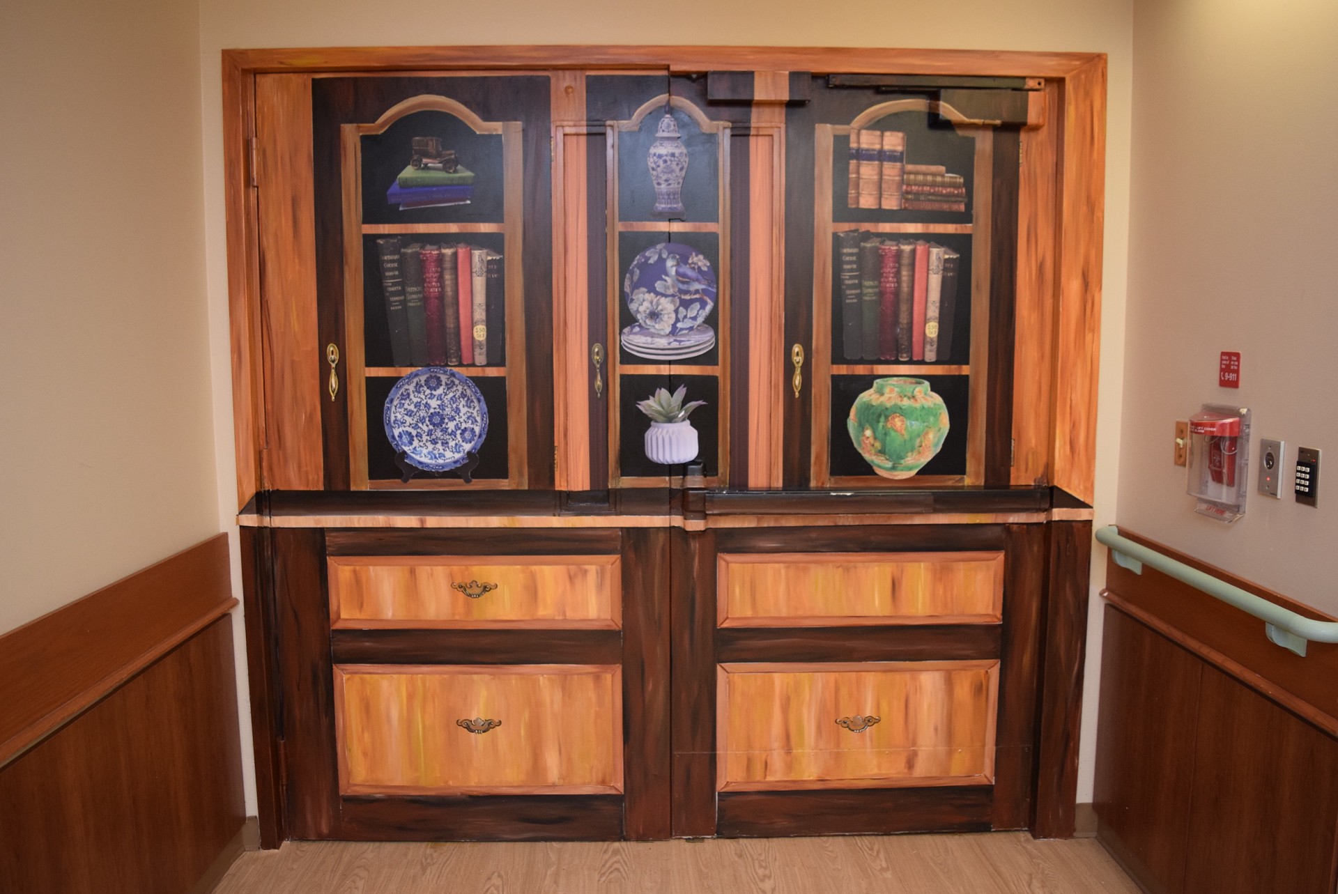 Curio Cabinet Decorated